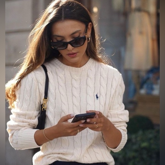 POLO RL Cable-knit with Free Book Gift - Picture 1 of 8